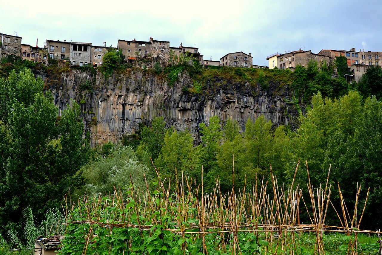 Huertos en Castellfollit de la Roca